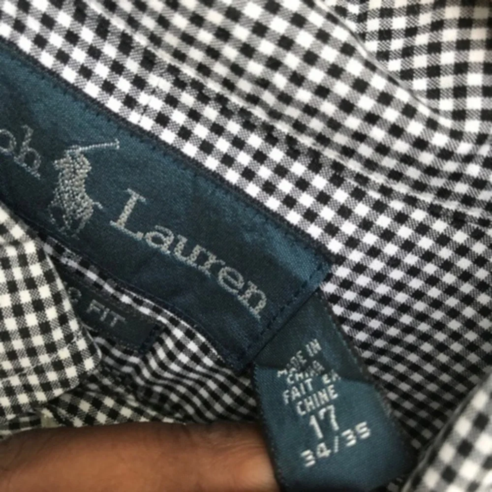 Ralph Lauren Shirts‎ Size 17 Mens Button Down Collar Shirt Long Sleeves